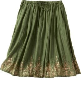 Gap Beaded foil skirt - caribbean palm