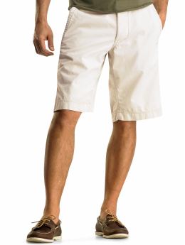 Men: Flat front field shorts - stone