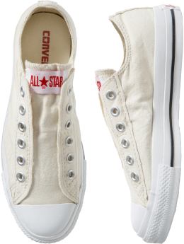 Gap Converse All Star natural canvas slip-ons - white