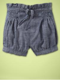 Drawstring sack shorts