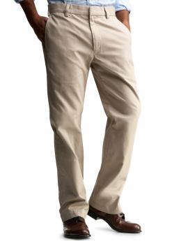 Men: Work straight fit khakis - khaki