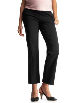 Gap Demi panel skinny cropped pants - black