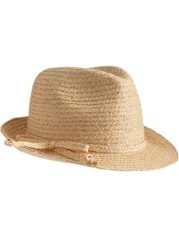 Gap.com: Women: Women: Straw fedora: Super Natural: Top Summer Trends :  fedora gap women summer