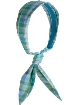 Gap Plaid tie headband