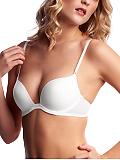 Women: Sleek low-cut plunge bra - light airy blue