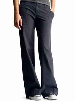 Gap.com: Women: Womens: Pinstriped casual wide leg pants: Wide Leg: Pants : petite pants pants gap pinstriped