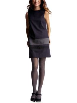 Women: Colorblock shift dress - navy