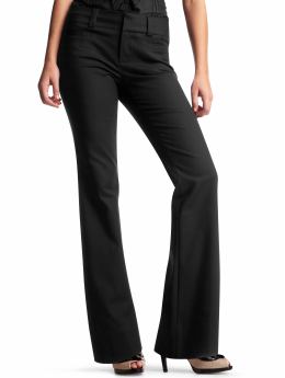 Women: Curvy welt-pocket pants - black
