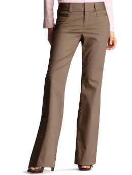 Women: Curvy dobby welt-pocket pants - rublo taupe