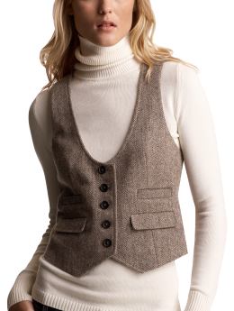 Women's Clothing: Women's Clothing: Herringbone vest: Outerwear Sale | Gap