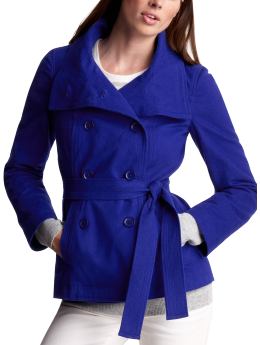Funnel neck moleskin coat from gap.com