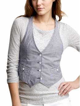 Women's Clothing: Women's Clothing: Striped racerback vest: Trend: Blue & White | Gap Women's Clothing: Women's Clothing: Striped racerback vest: Trend: Blue & White | Gap