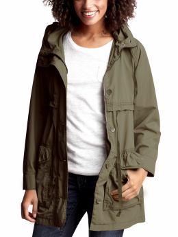 Women: Tiered anorak - gartland green