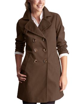 Women: Moleskin coat - brown
