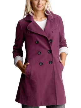Moleskin coat from gap.com