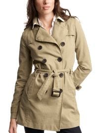 Mid-length trench coat