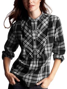 Women: Womens: 3/4-sleeved flannel shirt: Tops: New Arrivals | Gap from gap.com