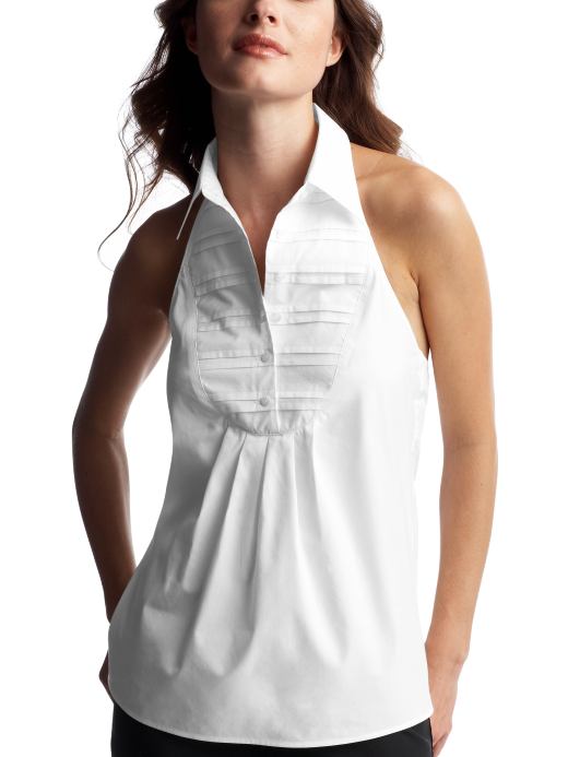 Women: Womens: Tuxedo halter top: Sleeveless: Tops | Gap from gap.com