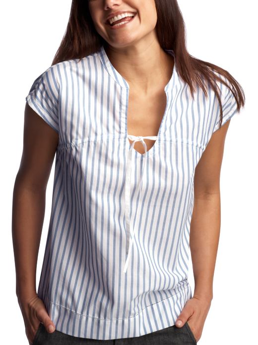 Women: Womens: Striped tie-front top: Tops: New Arrivals | Gap from gap.com