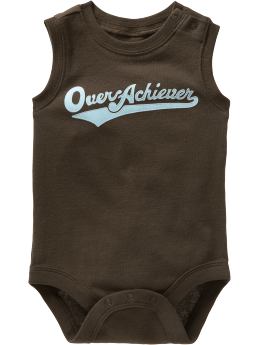 Soft knit pre-washed cotton. - Athletic-inspired graphics. Sleeveless, ribbed knit trim and crew neck. Snaps at shoulder and at bottom.