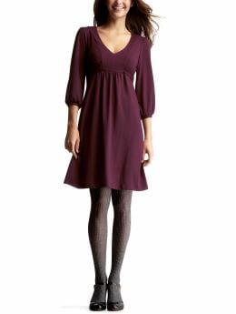 Gap.com: Women: Womens: Blouson V-neck dress: Dresses: New Arrivals :  self tie arrivals v neck dress