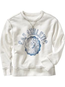 Gap.com: GapKids: Boys: Graphic crewneck sweatshirt: New Arrivals from gap.com