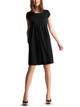 Women's Clothing: Women's Clothing: Pleated pocket dress: Dresses | Gap :  dress black dress shirt pocket