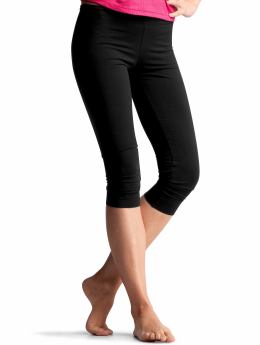 Women: Basic leggings - true black knit