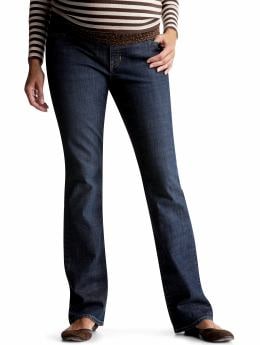 Gap.com: Maternity: Roll panel bootcut curvy jeans: Roll Panel Styles: Jeans :  roll bootcut maternity jeans maternity