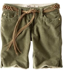 Gap Cut-off Bermuda corduroy shorts - walden green