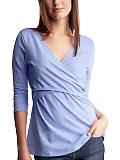 Crossover Long Sleeve Nursing Top