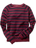 Striped crewneck sweater