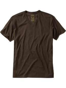 Men: Perfect V-neck T - brown
