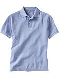 Short-sleeved pique polo