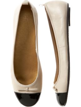 Gap.com: Women: Womens: Cap-toe ballet flats: Ballet Flats: Shoes from gap.com
