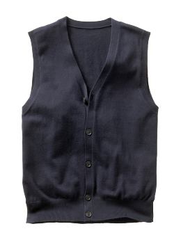 Gap.com: Men: Men: Cotton/silk blend vest: New Arrivals from gap.com