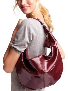 Gap.com: Women: Womens: Small patent hobo: Patent: Handbags :  brushed patentleather like small patent hobo interior pocket