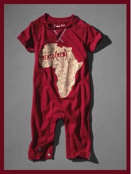 BabyGap: Gap (PRODUCT) RED™ baby word one-piece - cinnabar red