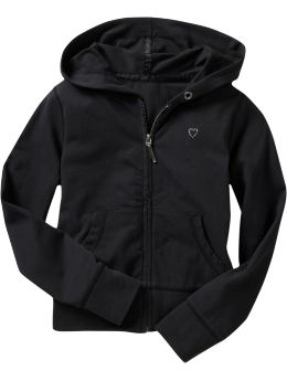 GapKids: Heart yoga jacket - black