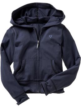GapKids: Heart yoga jacket - washed navy