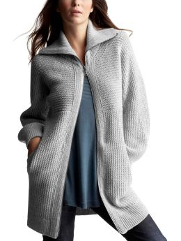 Gap.com: Women: Womens: Two-way zip sweater coat: European Collection from gap.com