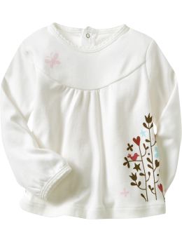 BabyGap: Shirred tunic top - off white