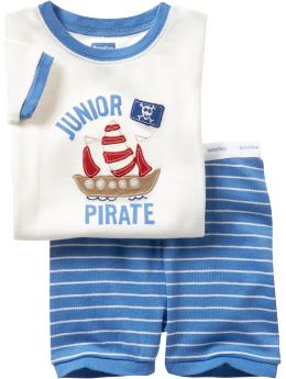 BabyGap: Junior pirate short sleep set - Plaster