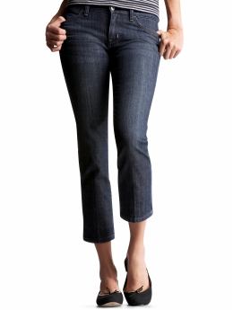 Women: Cropped skinny jeans - medium indigo