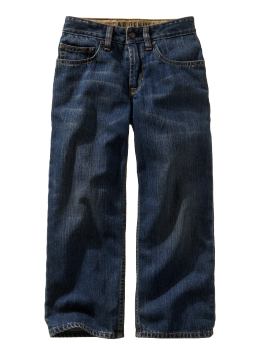 GapKids: Medium-whiskered loose fit jeans - medium whisker