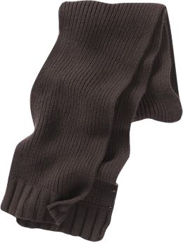 Men: Ribbed scarf - brown