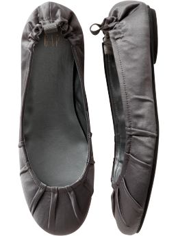 Women: Womens: Pleated satin ballet flats: Ballet Flats: Shoes | Gap from gap.com