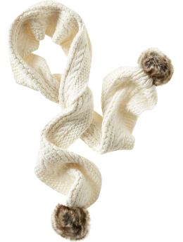 Women: Womens: Faux fur cableknit scarf: Accessories: New Arrivals | Gap from gap.com