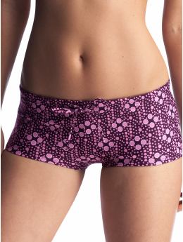 Women: Essential boy short - vineyard w/ pale plum dots