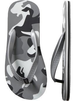 GapKids: Printed flip flops - gray camo